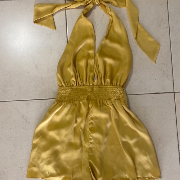 Open back, halter, romper - Picture 2 of 7